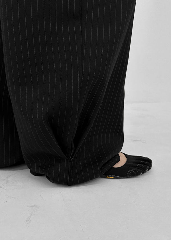 (UNISEX) Grass Stripe Wide Slacks