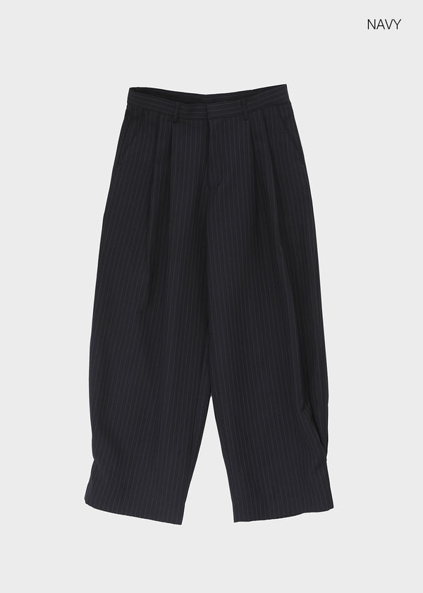 (UNISEX) Grass Stripe Wide Slacks