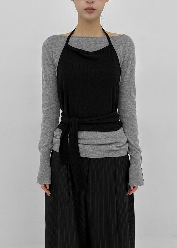 Spl Strap Halter Sleeveless