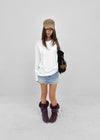 Brini denim mini skirt pants