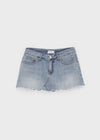 Brini denim mini skirt pants