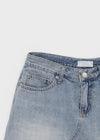 Brini denim mini skirt pants