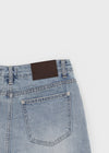 Brini denim mini skirt pants