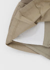 Chape banding pleated skirt-pants