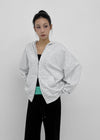 (UNISEX) Swine Two-Way Zip-Up Hoodie