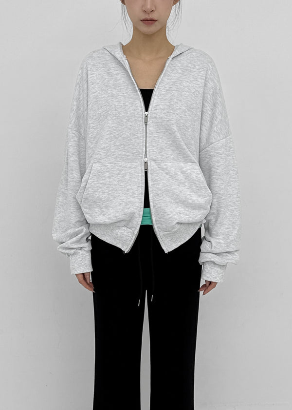 (UNISEX) Swine Two-Way Zip-Up Hoodie