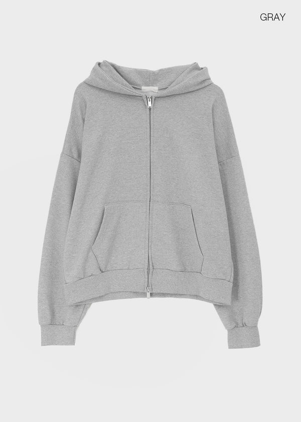 (UNISEX) Swine Two-Way Zip-Up Hoodie