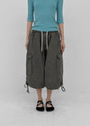 (UNISEX) Clande Banding Cargo Bermuda Shorts