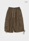 (UNISEX) Clande Banding Cargo Bermuda Shorts
