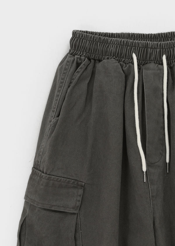 (UNISEX) Clande Banding Cargo Bermuda Shorts