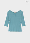 Brine Ribbed Henley Neck Sleeveless Tee