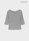 Brine Ribbed Henley Neck Sleeveless Tee