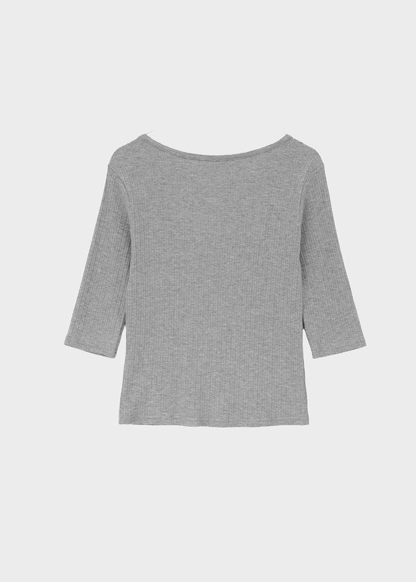 Brine Ribbed Henley Neck Sleeveless Tee
