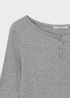 Brine Ribbed Henley Neck Sleeveless Tee