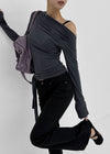 Gauzy Low-Waist Bootcut Cotton Pants