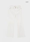 Gauzy Low-Waist Bootcut Cotton Pants