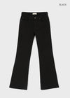 Gauzy Low-Waist Bootcut Cotton Pants