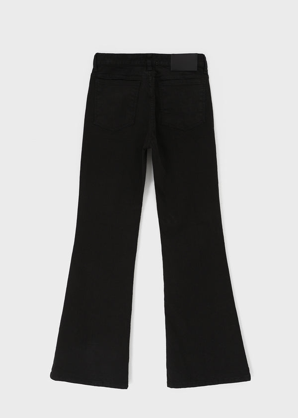 Gauzy Low-Waist Bootcut Cotton Pants