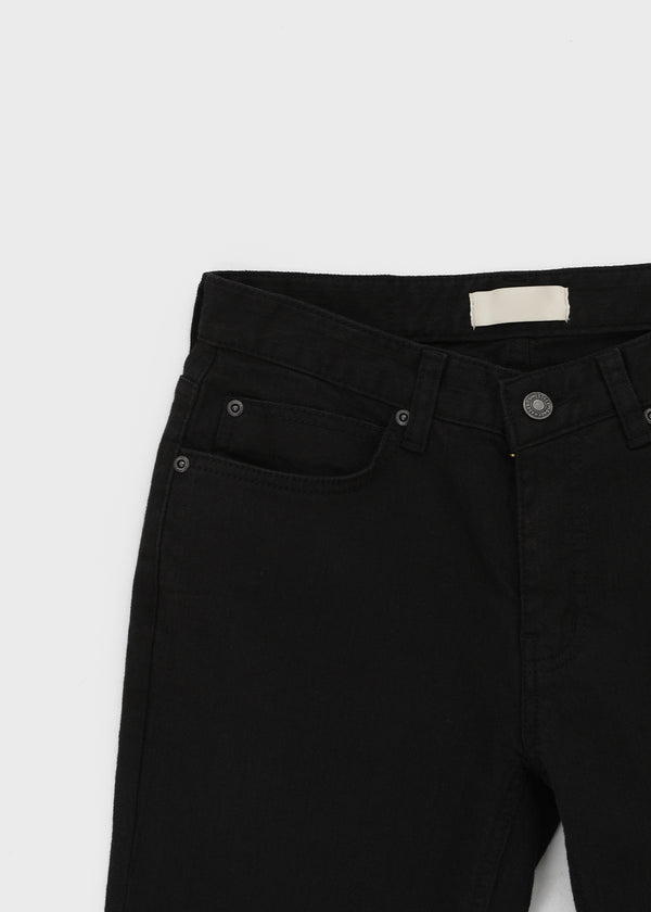 Gauzy Low-Waist Bootcut Cotton Pants