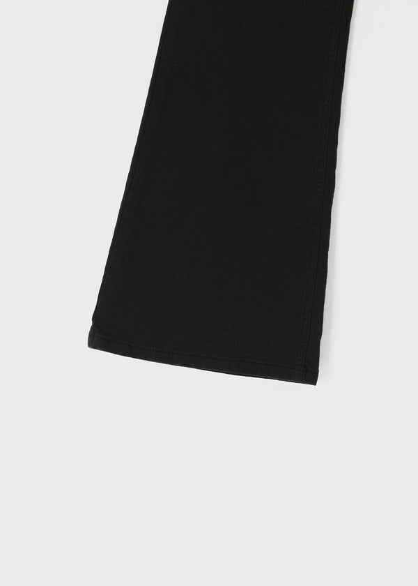 Gauzy Low-Waist Bootcut Cotton Pants
