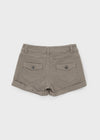 Cinch rolled-up cotton shorts