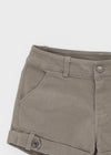 Cinch rolled-up cotton shorts