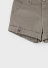 Cinch rolled-up cotton shorts