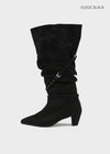 Clink slouchy stiletto long boots