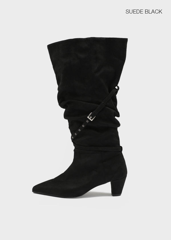 Clink slouchy stiletto long boots
