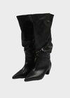 Clink slouchy stiletto long boots