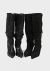 Clink slouchy stiletto long boots