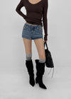 Difile Napoleon denim shorts