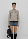 Difile Napoleon denim shorts