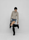 Difile Napoleon denim shorts