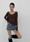 Difile Napoleon denim shorts