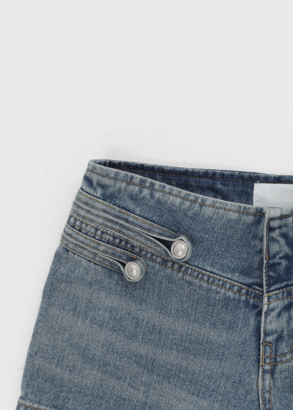 Difile Napoleon denim shorts