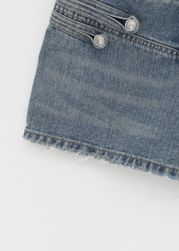 Difile Napoleon denim shorts