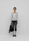 Vixen Slit Capri Denim Pants