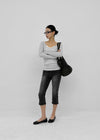 Vixen Slit Capri Denim Pants