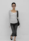 Vixen Slit Capri Denim Pants