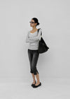 Vixen Slit Capri Denim Pants