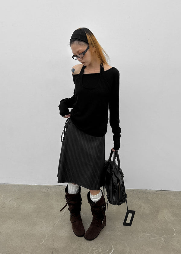 [MADE] Yurian Halter Layered Knit
