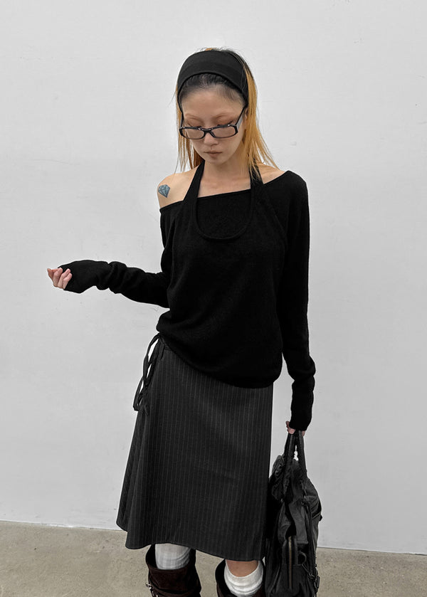 [MADE] Yurian Halter Layered Knit