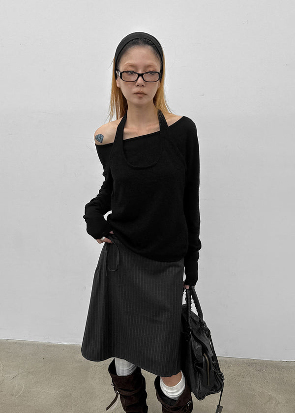 [MADE] Yurian Halter Layered Knit