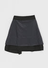 Eve Striped Flare Midi Skirt (Belt Set)