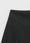 Eve Striped Flare Midi Skirt (Belt Set)