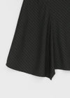Eve Striped Flare Midi Skirt (Belt Set)