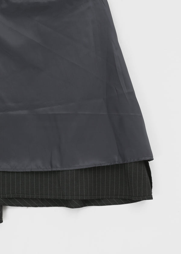 Eve Striped Flare Midi Skirt (Belt Set)