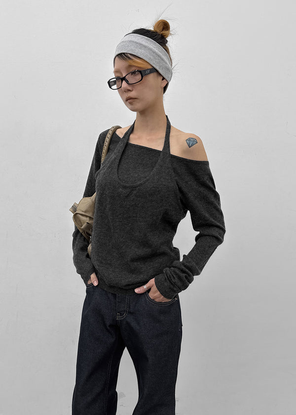 [MADE] Yurian Halter Layered Knit