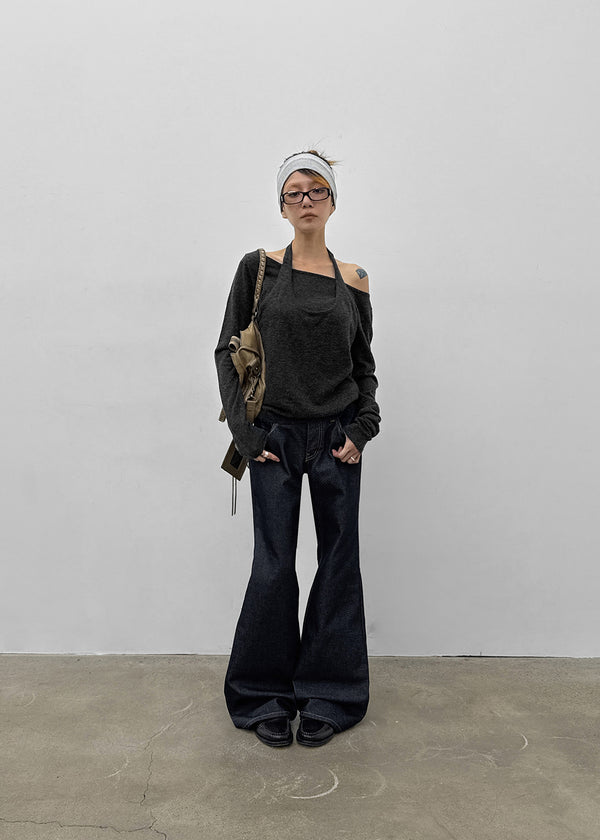 [MADE] Yurian Halter Layered Knit